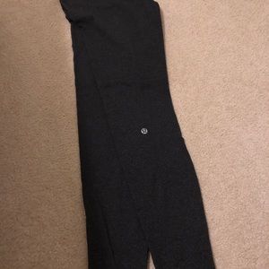 Grey and black long lulu leggings